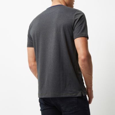 Navy grindle t-shirt